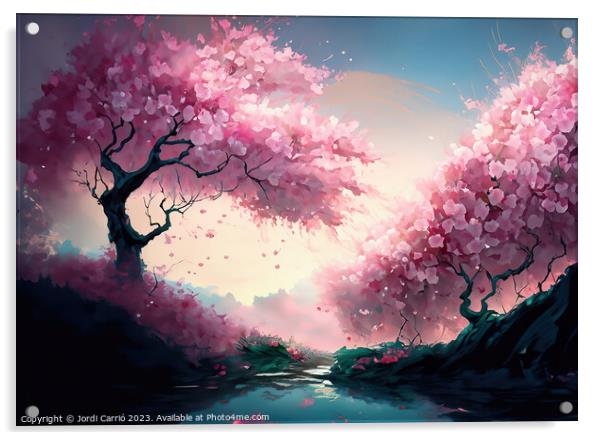 Spring in Pink - GIA-2309-1058-ABS Acrylic by Jordi Carrio