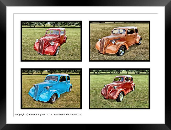 Ford Pop Hot Rod Art Form Framed Mounted Print by Kevin Maughan