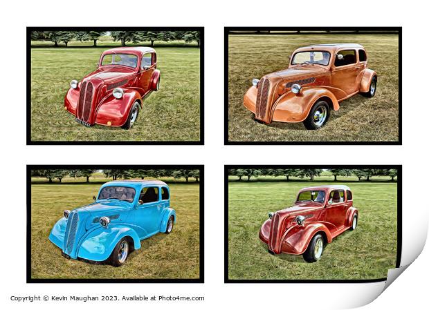 Ford Pop Hot Rod Art Form Print by Kevin Maughan