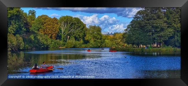 Autumn Boating - (Panorama.) Framed Print by 28sw photography