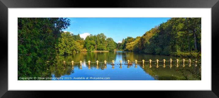 Lakeside Charms - (Panorama.) Framed Mounted Print by 28sw photography