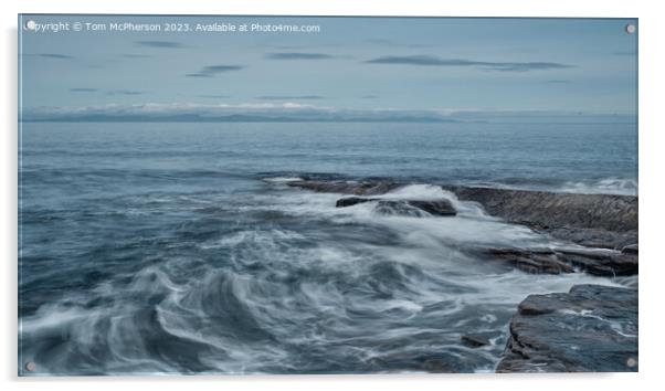 Moray Seascape Long Exposure Acrylic by Tom McPherson