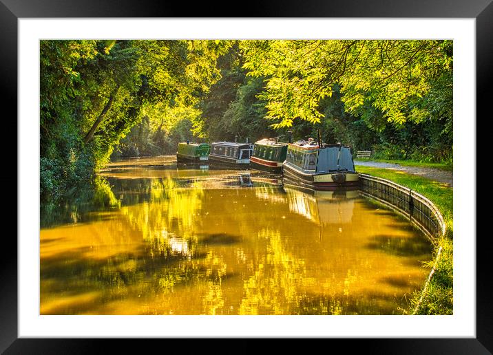 A sultry afternoon on the Canal Framed Mounted Print by Helkoryo Photography