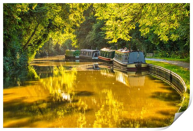 A sultry afternoon on the Canal Print by Helkoryo Photography