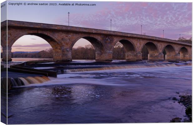Sunset water Canvas Print by andrew saxton