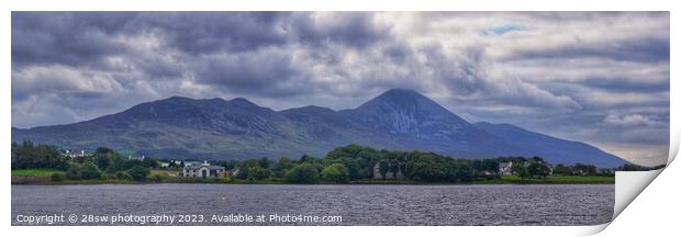 Croagh Patrick Dreaming - (Panorama.) Print by 28sw photography