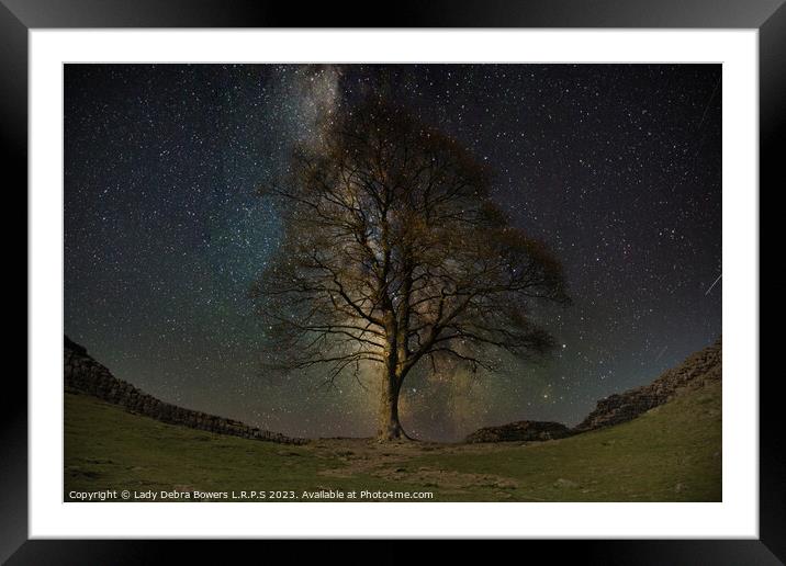 Sycamore Gap  Framed Mounted Print by Lady Debra Bowers L.R.P.S
