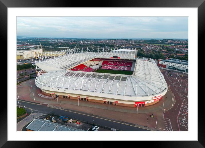 The Stadium of Light Framed Mounted Print by Apollo Aerial Photography