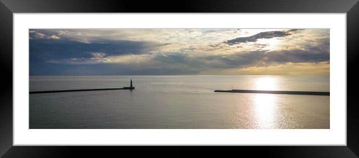 Roker at Dawn Framed Mounted Print by Apollo Aerial Photography
