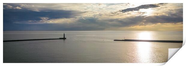 Roker at Dawn Print by Apollo Aerial Photography