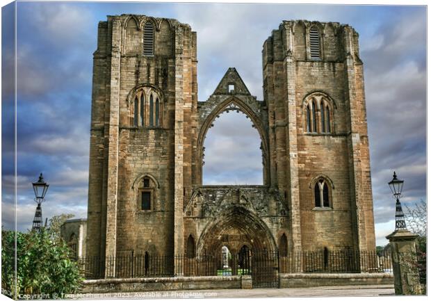 Historic Elgin Cathedral Canvas Print by Tom McPherson
