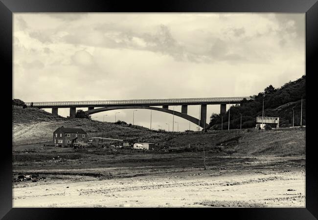 Scammonden Bridge M62 West Yorkshire Framed Print by Glen Allen