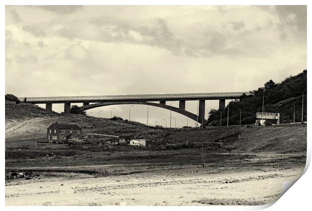 Scammonden Bridge M62 West Yorkshire Print by Glen Allen