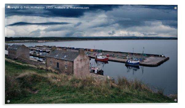 Historic Burghead harbour Acrylic by Tom McPherson