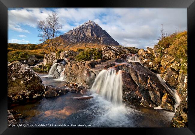 Buachaille Etive Mor in Autumn Framed Print by Chris Drabble