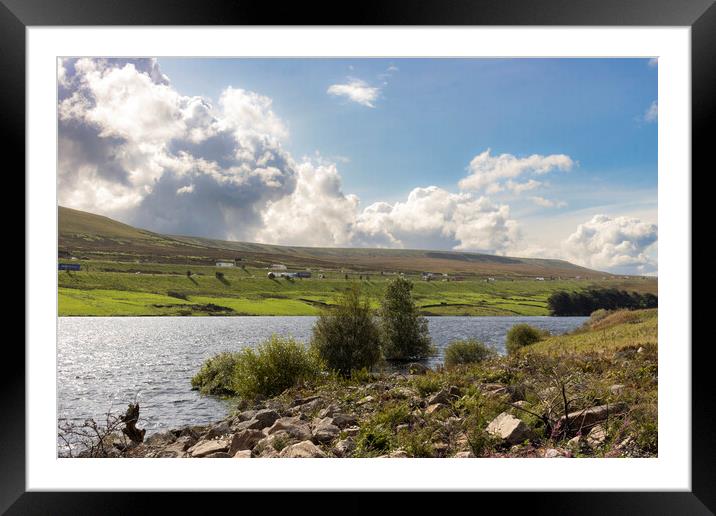 Booth Wood Reservoir Framed Mounted Print by Glen Allen