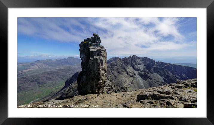 Sgùrr Dearg, the Inaccessible Pinnacle Framed Mounted Print by Chris Drabble