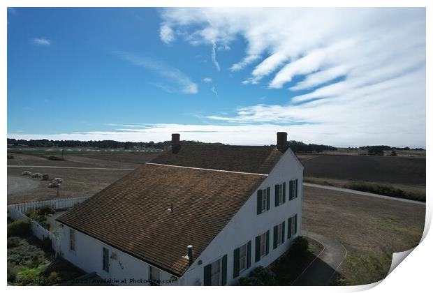 Johnston House in Half Moon Bay California Print by Arun 