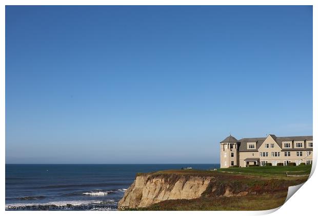 Half moon bay coastal trail California Print by Arun 