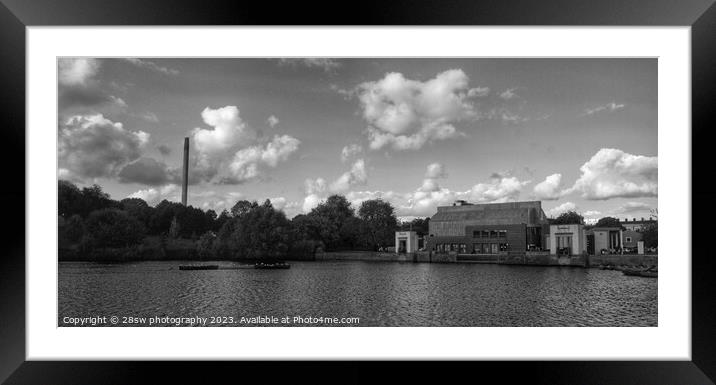 Arts, Chimneys and Water - (Panoramic.) Framed Mounted Print by 28sw photography