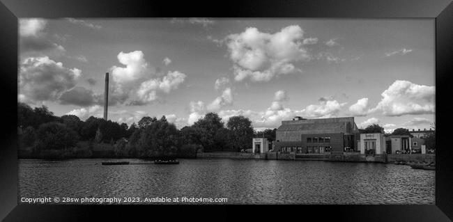 Arts, Chimneys and Water - (Panoramic.) Framed Print by 28sw photography