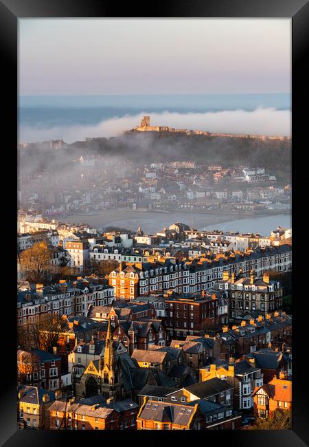Scarborough Sunset from Oliver's Mount Framed Print by John Westgarth
