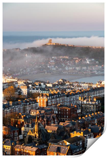 Scarborough Sunset from Oliver's Mount Print by John Westgarth