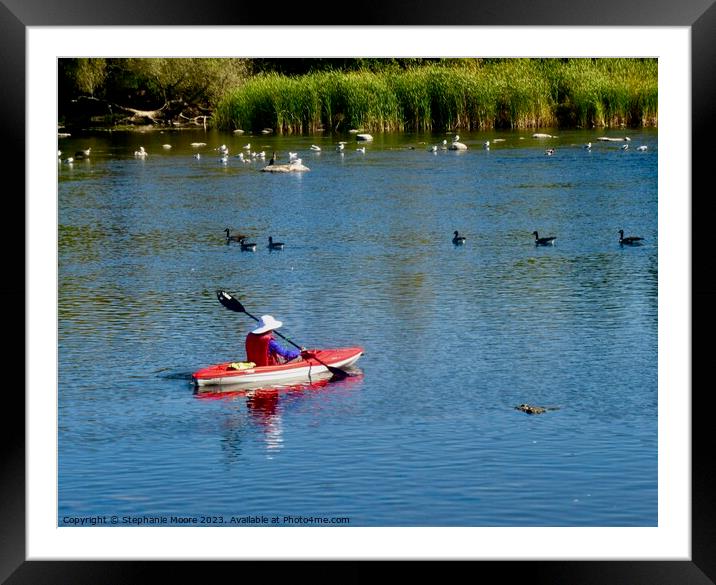 Canoe Framed Mounted Print by Stephanie Moore