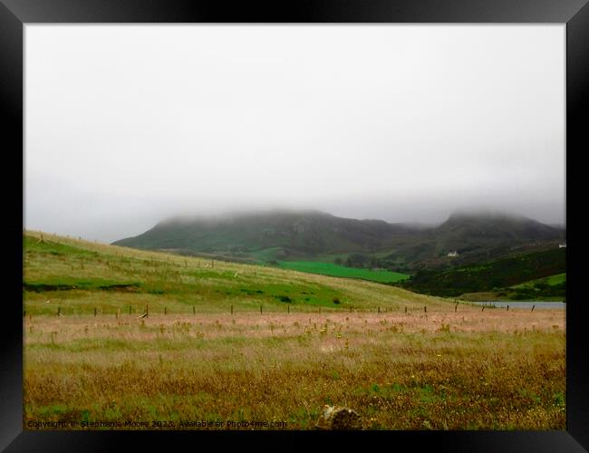 Misty Donegal Mountains Framed Print by Stephanie Moore