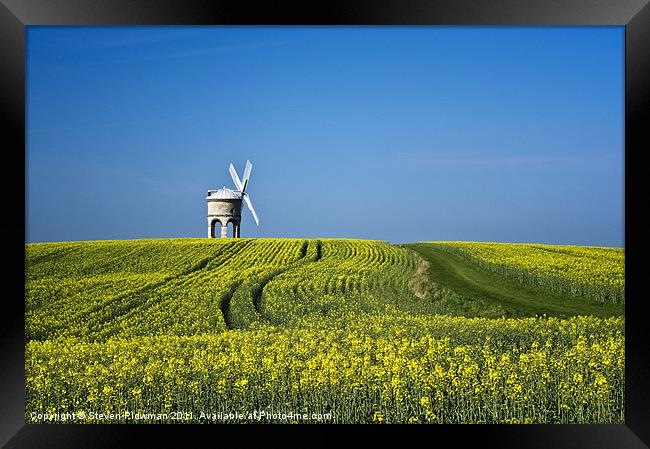 The Mill on the hill Framed Print by Steven Plowman