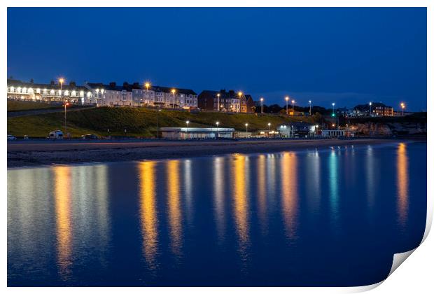 Roker Reflections Print by Steve Smith