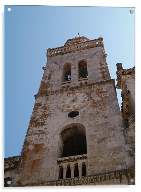 TOWER OF KORCULA Acrylic by radoslav rundic