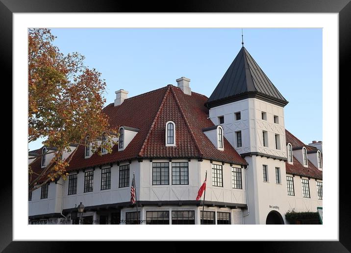 Danish town of Solvang in California Framed Mounted Print by Arun 