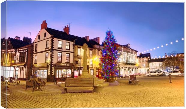 Knaresborough Market Place Canvas Print by Alison Chambers