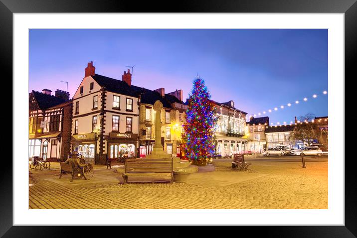 Knaresborough Market Place Framed Mounted Print by Alison Chambers