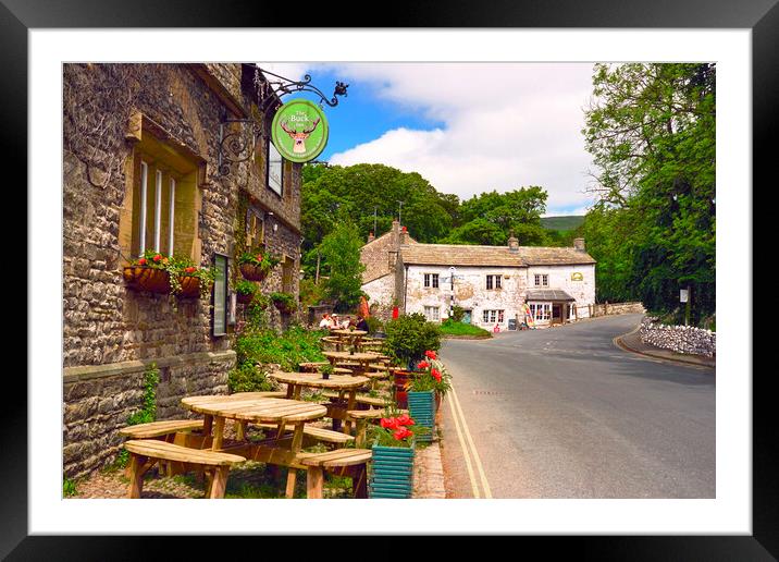 Malham Village Yorkshire Dales  Framed Mounted Print by Alison Chambers