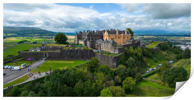 Stirling Castle Print by Apollo Aerial Photography