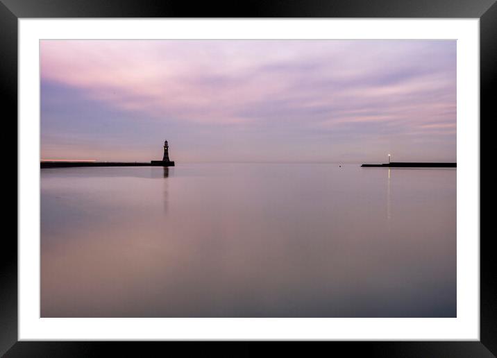 Dawn at Roker Framed Mounted Print by Steve Smith