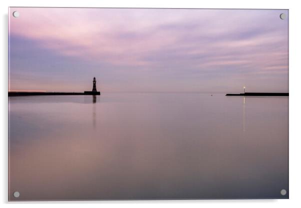 Dawn at Roker Acrylic by Steve Smith