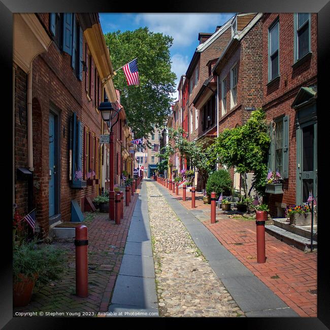 A Timeless Journey: Exploring Old Philadelphia Framed Print by Stephen Young