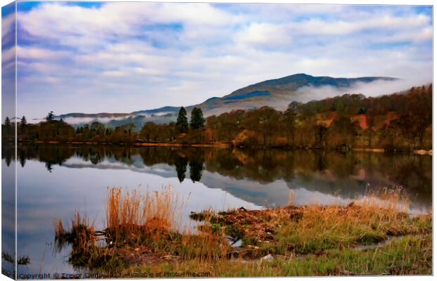 Coniston Morning Canvas Print by Trevor Camp