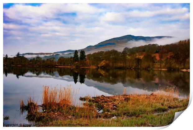 Coniston Morning Print by Trevor Camp