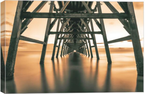 Steetley Pier Hartlepool Canvas Print by Tim Hill