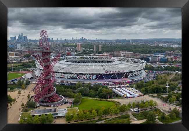 The City of London Stadium Framed Print by Apollo Aerial Photography