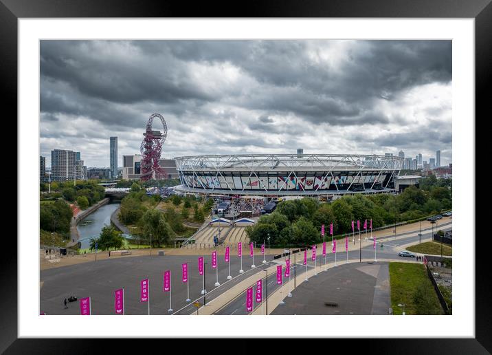 The City of London Stadium Framed Mounted Print by Apollo Aerial Photography