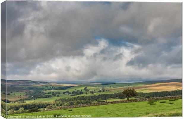 Upper Teesdale from Stable Edge Canvas Print by Richard Laidler