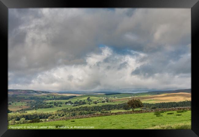 Upper Teesdale from Stable Edge Framed Print by Richard Laidler