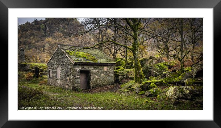 Small Hut in Borrowdale Framed Mounted Print by Ray Pritchard