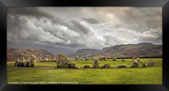 Enigmatic Castlerigg Stone Circle Framed Print by Ray Pritchard