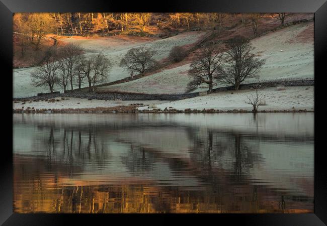 Cold and frosty morning at Rydalwater Framed Print by Gary Kenyon